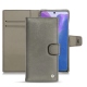 Samsung Galaxy Note20 leather case - Acier vintage ( Pantone 403C ) 
