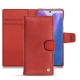 Housse cuir Samsung Galaxy Note20 - Cerise vintage ( Pantone 185C ) 