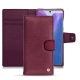 Samsung Galaxy Note20 leather case - Prune vintage ( Pantone 512C ) 
