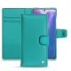 Samsung Galaxy Note20 leather case - Bleu fluo