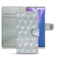 Capa em pele Samsung Galaxy Note20 - Platinium - Couture