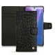 Custodia in pelle Samsung Galaxy Note20 - Autruche nero