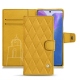 Housse cuir Samsung Galaxy Note20 - Jaune soulèu - Couture