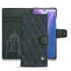 Housse cuir Samsung Galaxy Note20 - Blu marino - Couture