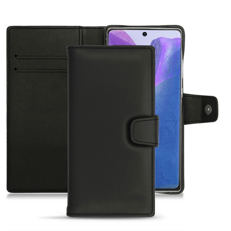 Samsung Galaxy Note20 leather case - Noir PU