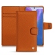 Samsung Galaxy Note20 leather case - Orange vibrant