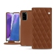Lederschutzhülle Samsung Galaxy Note20 - Marron - Couture ( Nappa - Pantone 1615C ) 