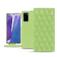 レザーケース Samsung Galaxy Note20 - Vert olive - Couture ( Nappa - Pantone 578U ) 