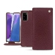 Samsung Galaxy Note20 leather case - Lie de vin ( Pantone 5115C ) 