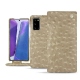 Samsung Galaxy Note20 leather case - Autruche desert