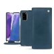 Samsung Galaxy Note20 leather case - Blu mediterran