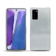Coque cuir Samsung Galaxy Note20 - Platinium ( Pantone 877C ) 