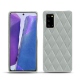 Custodia in pelle Samsung Galaxy Note20 - Gris - Couture ( Nappa - Pantone W428C ) 