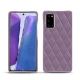 Samsung Galaxy Note20 leather cover - Lilas - Couture ( Nappa - Pantone 2645U ) 