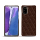 Lederschutzhülle Samsung Galaxy Note20 - Châtaigne - Couture ( Pantone 476C ) 