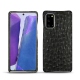 Capa em pele Samsung Galaxy Note20 - Autruche nero