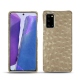 Custodia in pelle Samsung Galaxy Note20 - Autruche desert