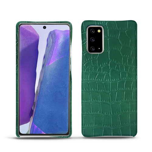 Your premium covers for Galaxy Note20 with NoreveCrocodile pino ( Pantone #173F35 ) 