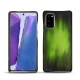 Capa em pele Samsung Galaxy Note20 - Vert Patine