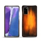 Coque cuir Samsung Galaxy Note20 - Fauve Patine