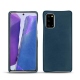 Samsung Galaxy Note20 leather cover - Blu mediterran
