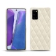 Capa em pele Samsung Galaxy Note20 - Blanc escumo - Couture