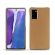 Samsung Galaxy Note20 leather cover - Beige Veggie