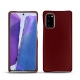 Samsung Galaxy Note20 leather cover - Rouge Veggie