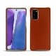 Samsung Galaxy Note20 leather cover - Orange Veggie