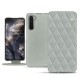 硬质真皮保护套 OnePlus Nord - Gris - Couture ( Nappa - Pantone W428C ) 