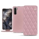 Funda de piel OnePlus Nord - Rose - Couture ( Nappa - Pantone 2365C ) 
