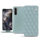 Custodia in pelle OnePlus Nord - Bleu ciel - Couture ( Nappa - Pantone 277C ) 