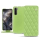 Custodia in pelle OnePlus Nord - Vert olive - Couture ( Nappa - Pantone 578U ) 