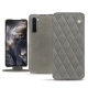 OnePlus Nord leather case - Acier vintage - Couture