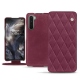 OnePlus Nord leather case - Prune vintage - Couture