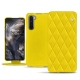 OnePlus Nord leather case - Jaune fluo - Couture