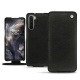 OnePlus Nord leather case - Negre poudro