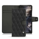 OnePlus Nord leather case - Noir - Couture ( Nappa - Black ) 