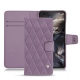 OnePlus Nord leather case - Lilas - Couture ( Nappa - Pantone 2645U ) 