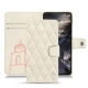 Housse cuir OnePlus Nord - Blanc escumo - Couture
