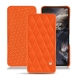 Housse cuir OnePlus Nord - Orange fluo - Couture