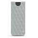 Capa em pele Samsung Galaxy Z Fold2 - Gris - Couture ( Nappa - Pantone W428C ) 