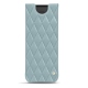 Custodia in pelle Samsung Galaxy Z Fold2 - Bleu ciel - Couture ( Nappa - Pantone 277C ) 