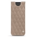 Custodia in pelle Samsung Galaxy Z Fold2 - Taupe vintage - Couture