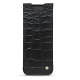 Samsung Galaxy Z Fold2 leather pouch - Crocodile nero