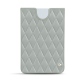 Custodia in pelle Microsoft Surface Duo - Gris - Couture ( Nappa - Pantone W428C ) 