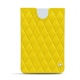 Microsoft Surface Duo leather pouch - Jaune fluo - Couture