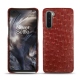レザーケース OnePlus Nord - Autruche ciliegia