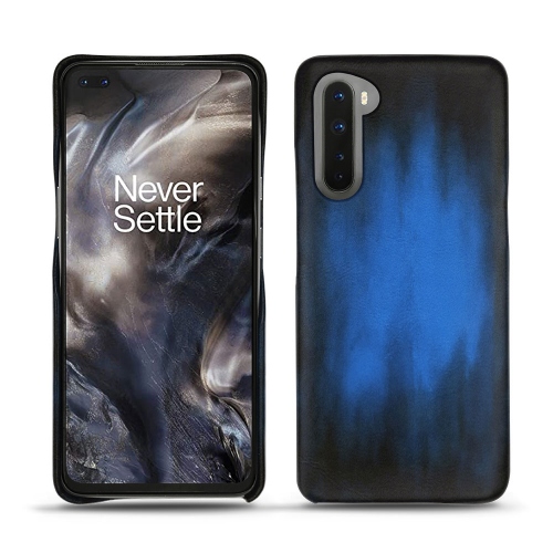 Conchas de cuero para OnePlus NordBleu Patine