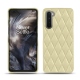 Coque cuir OnePlus Nord - Beige - Couture ( Nappa - Pantone 7502C ) 